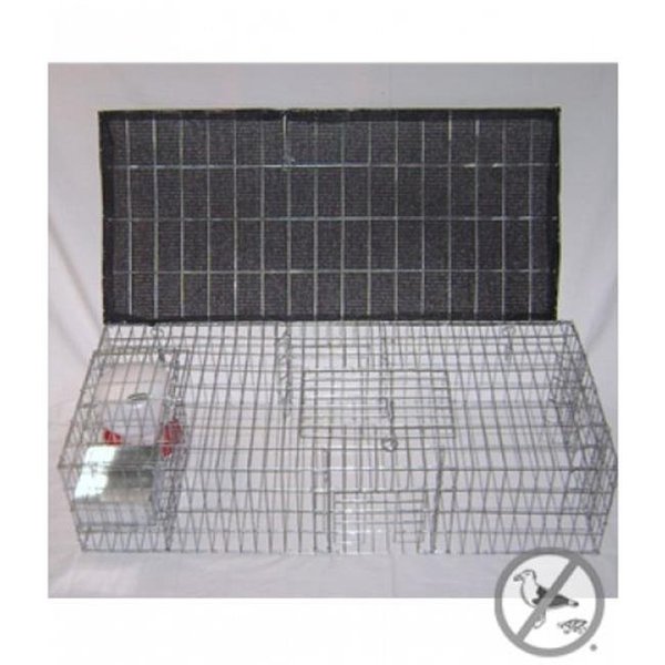 Bird-B-Gone Bird B Gone BMP-SW-SP-SFW Pigeon Trap With Shade; Food & Water Containers – 35 x 16 x 8 in. BMP-SW/SP-SFW